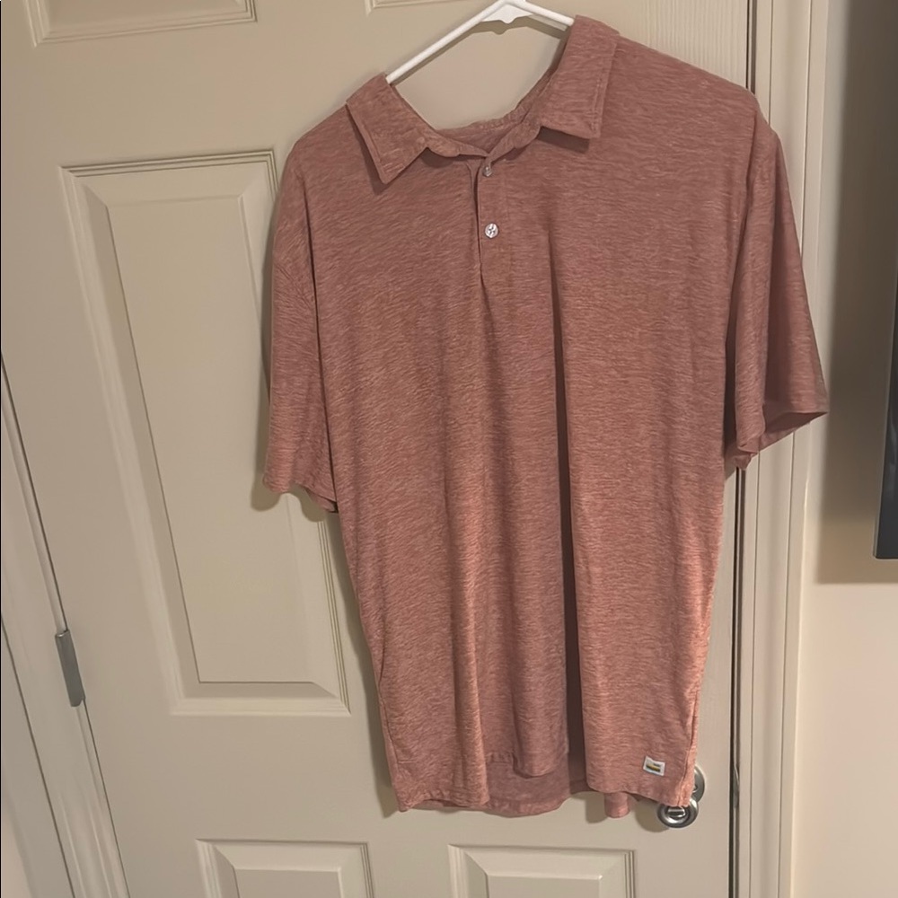 Men's Casual Polo Shirt - Rust